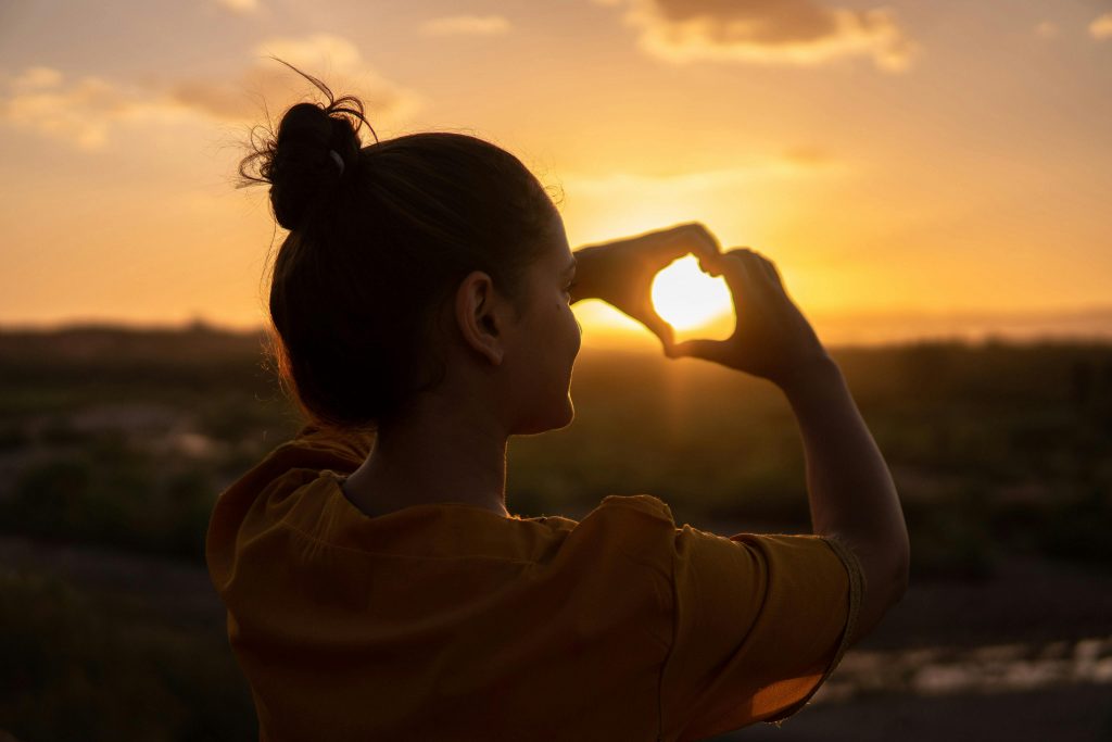 self love at sunset